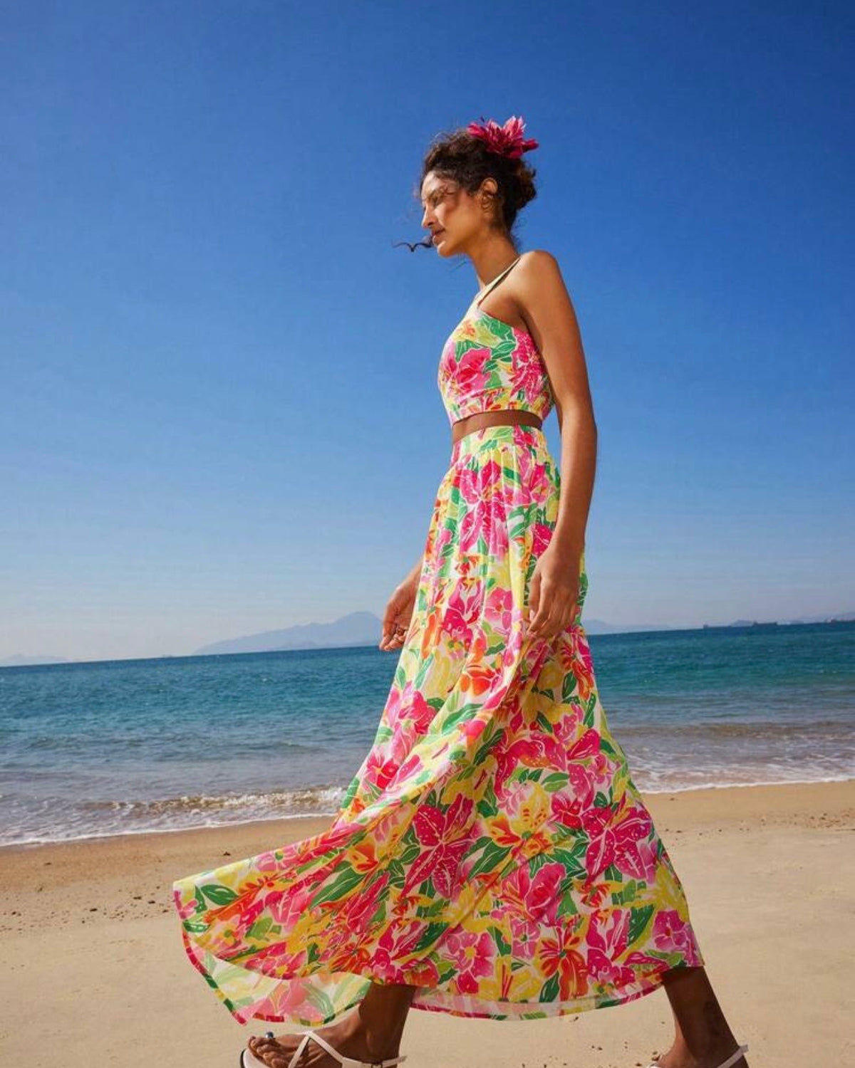 Conjunto floreado