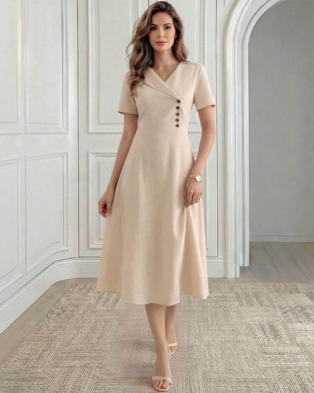 Vestido beige