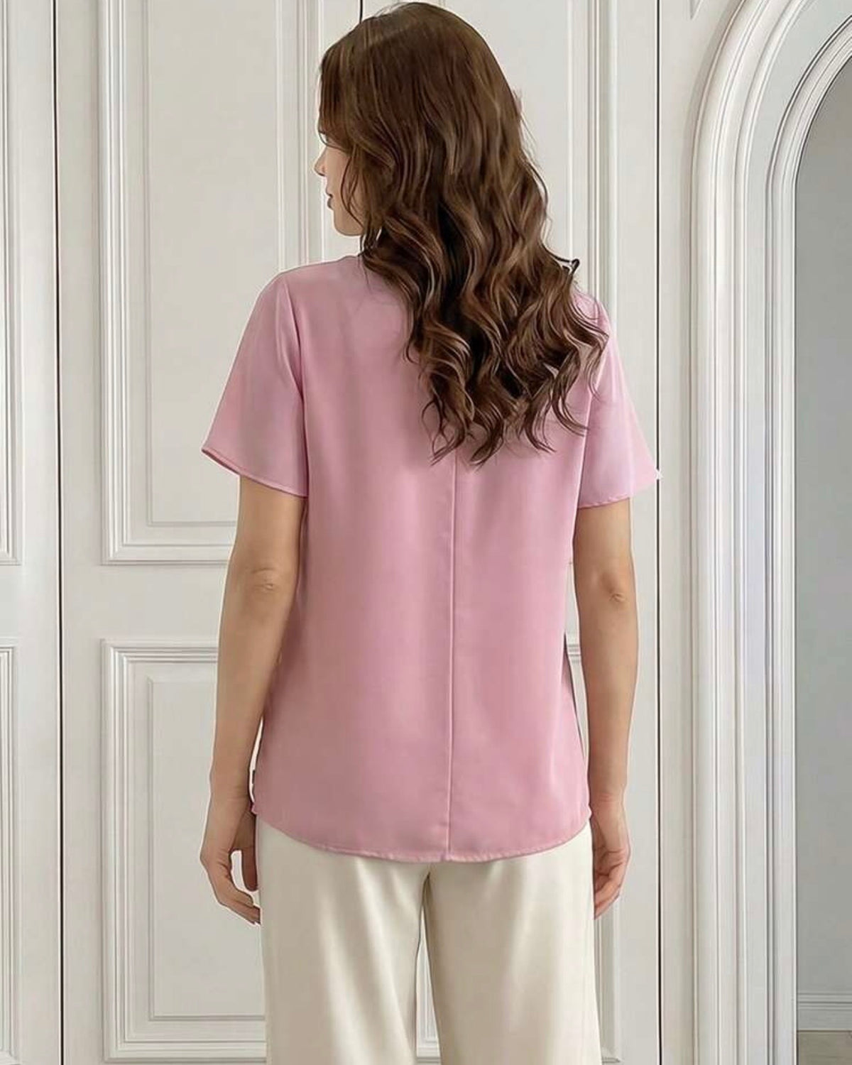Blusa rosa elegante