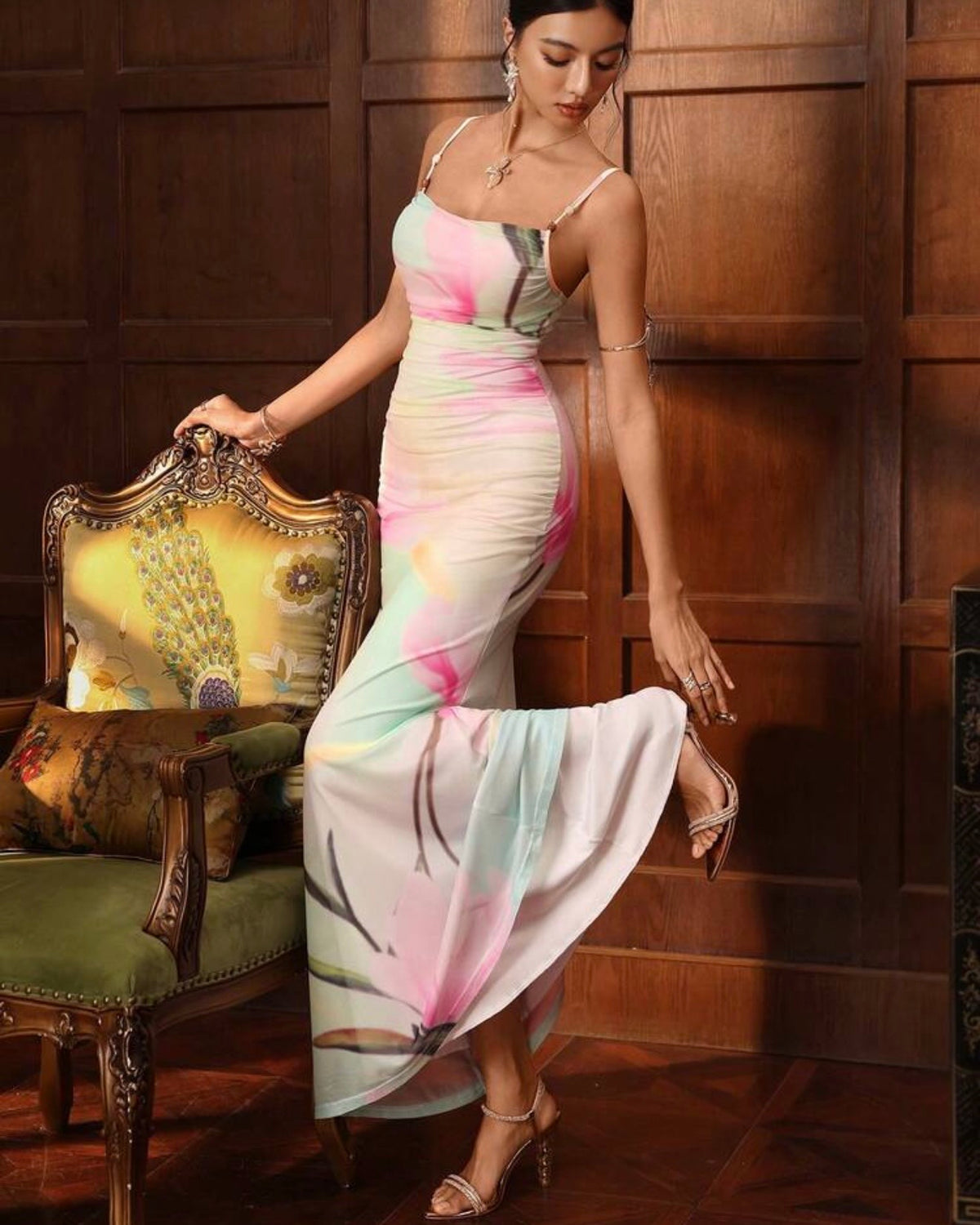 Vestido estampado floral
