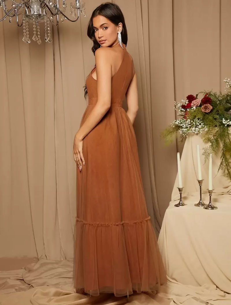 Vestido café