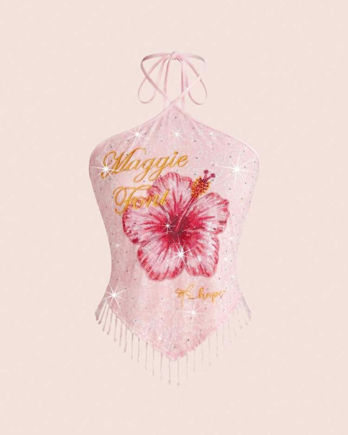 Blusa con flor estampada