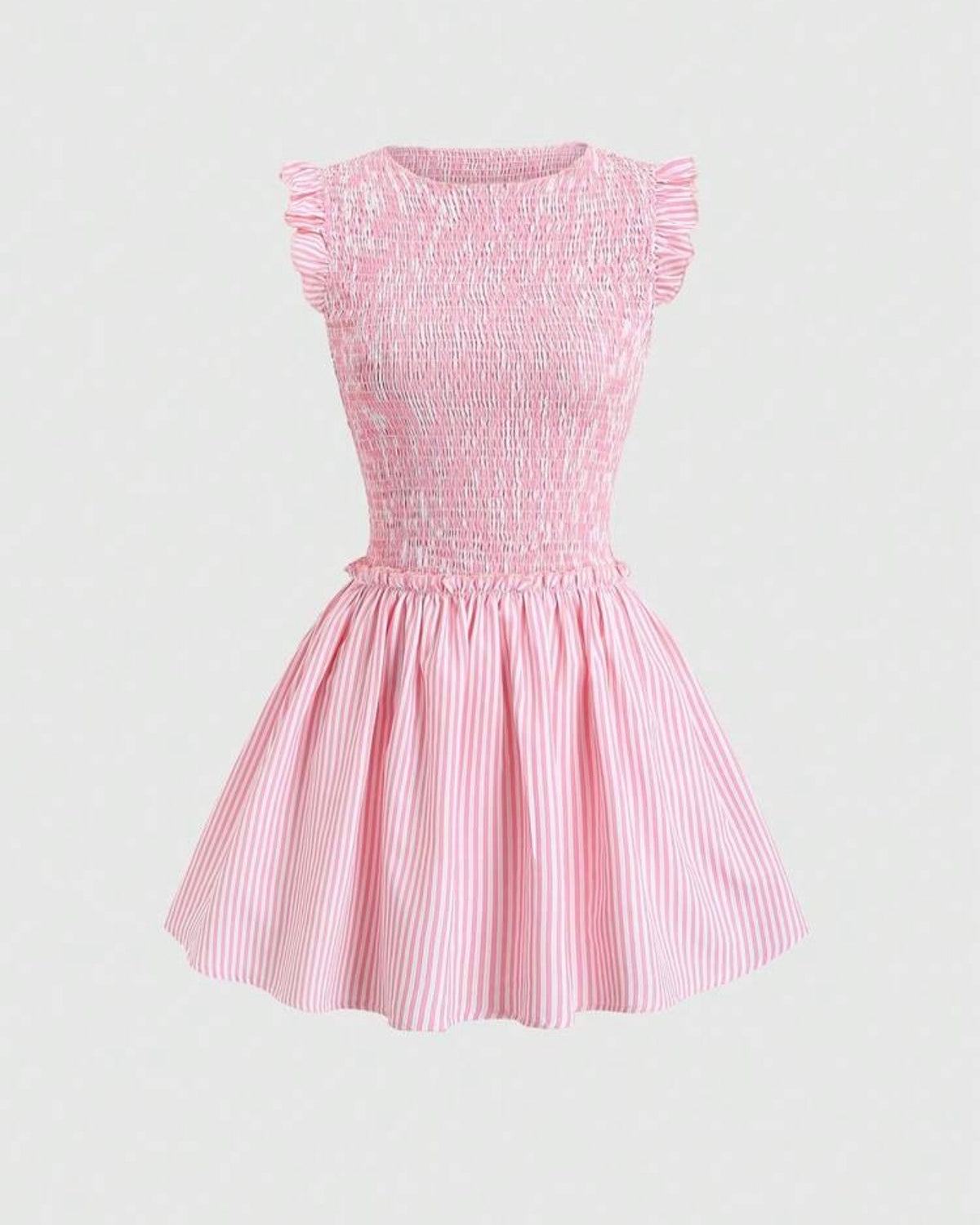 Vestido rosa corto