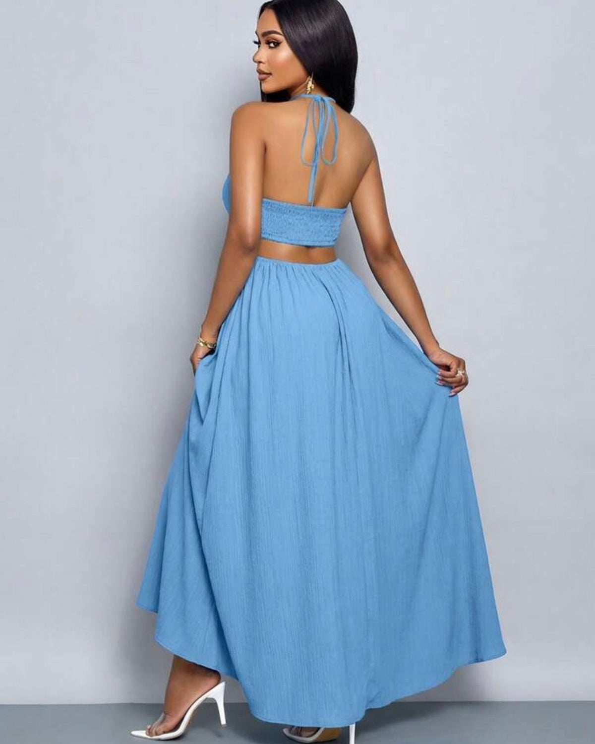 Vestido celeste