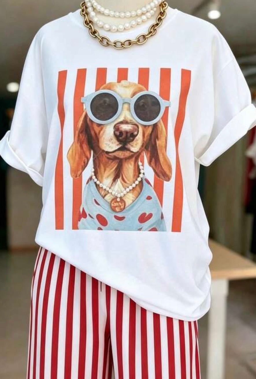 Camisa estampado de perro