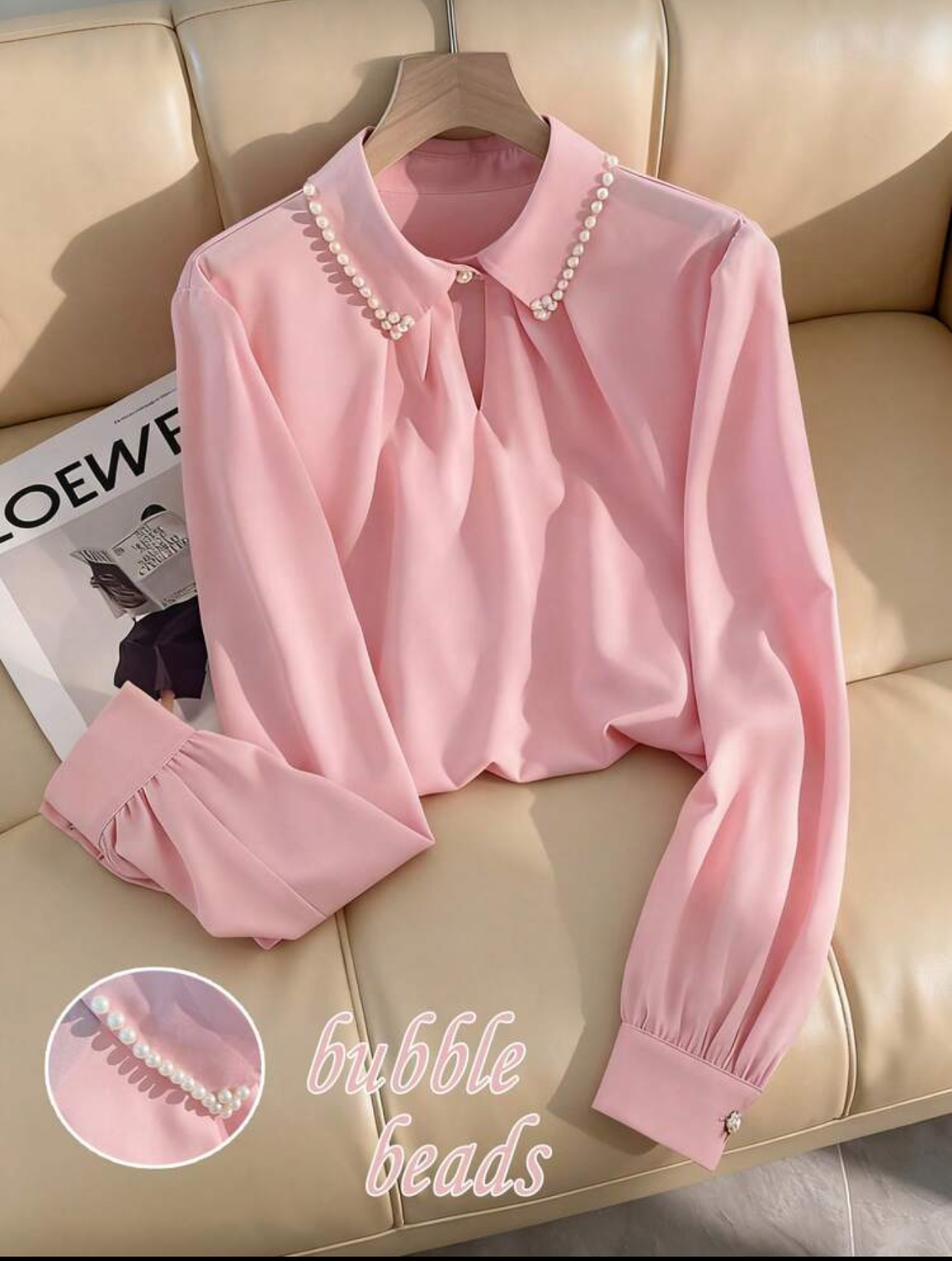 Blusa rosa elegante
