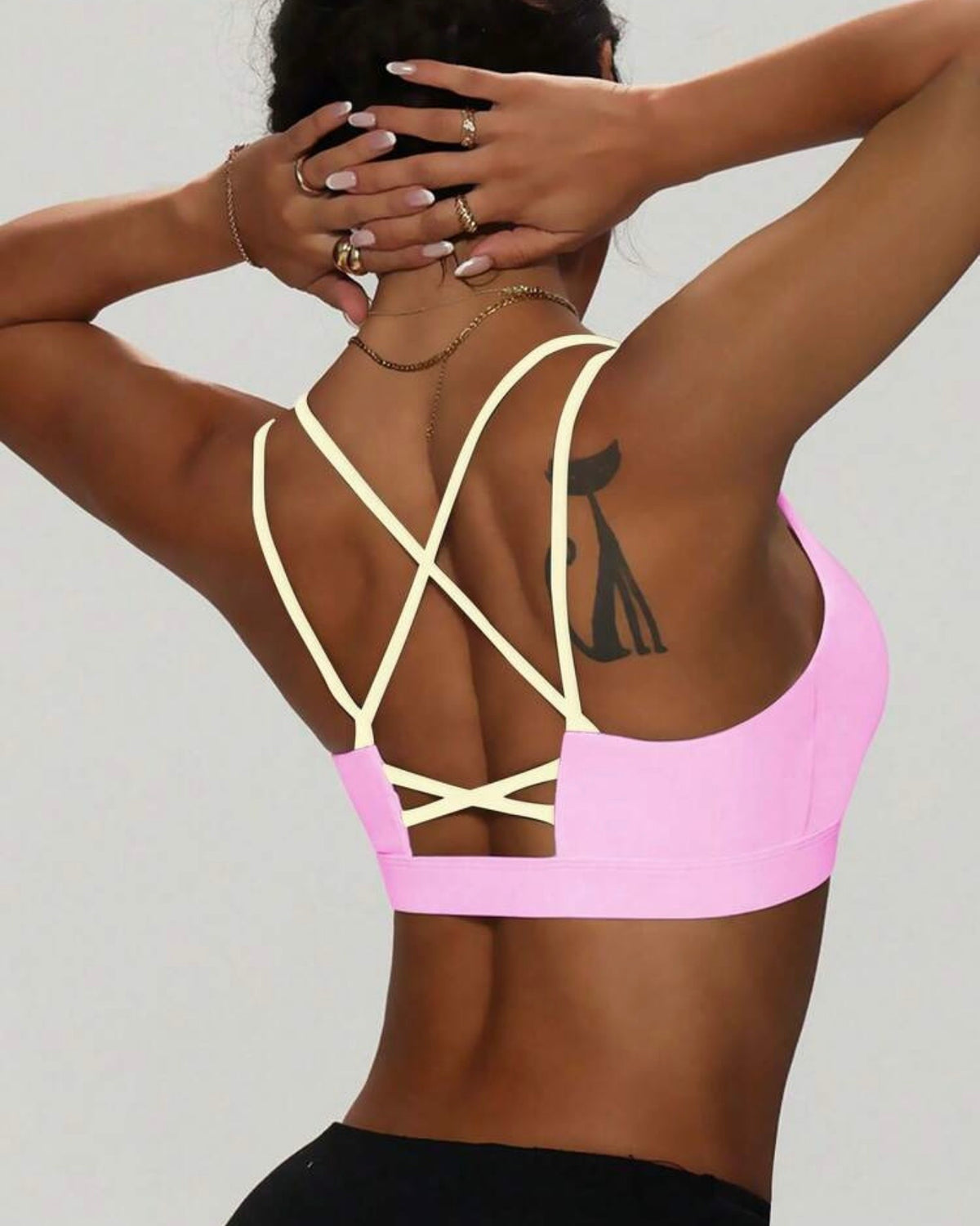 Top rosa palido deportivo