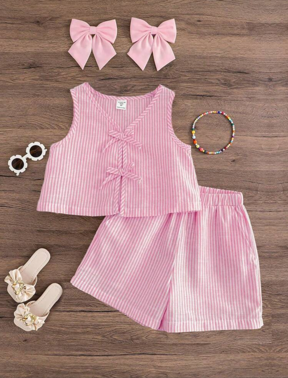 Conjunto de short rosa