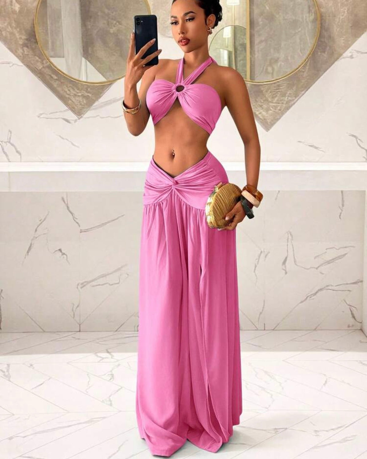Vestido con abertura