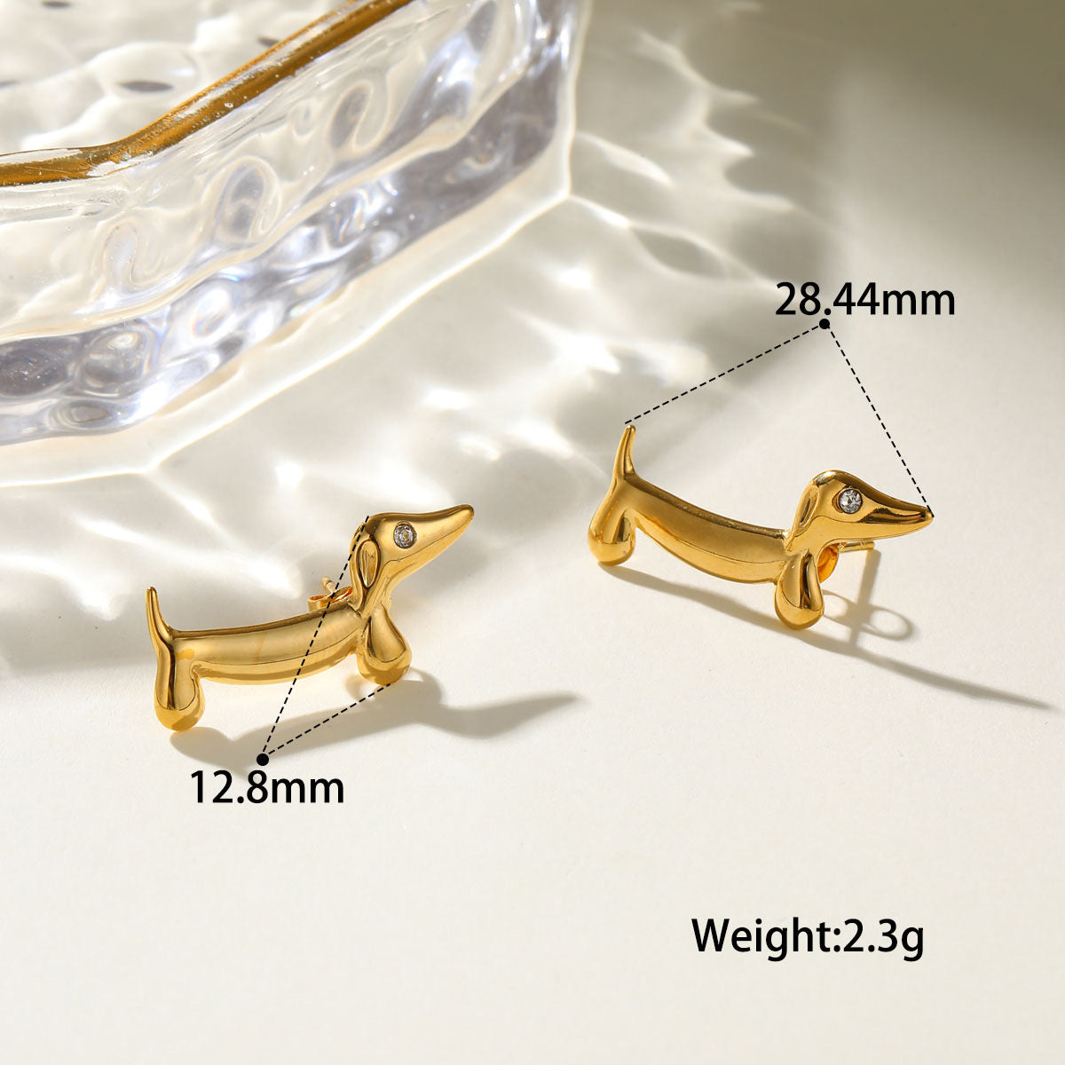 Aretes perro salchicha