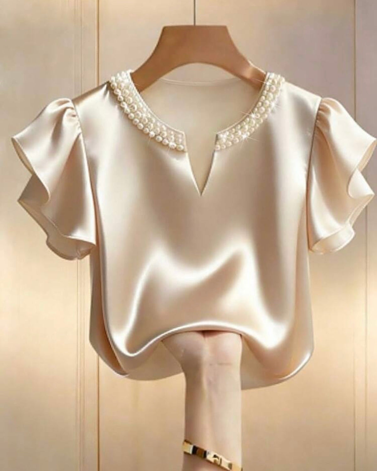 Blusa satinada