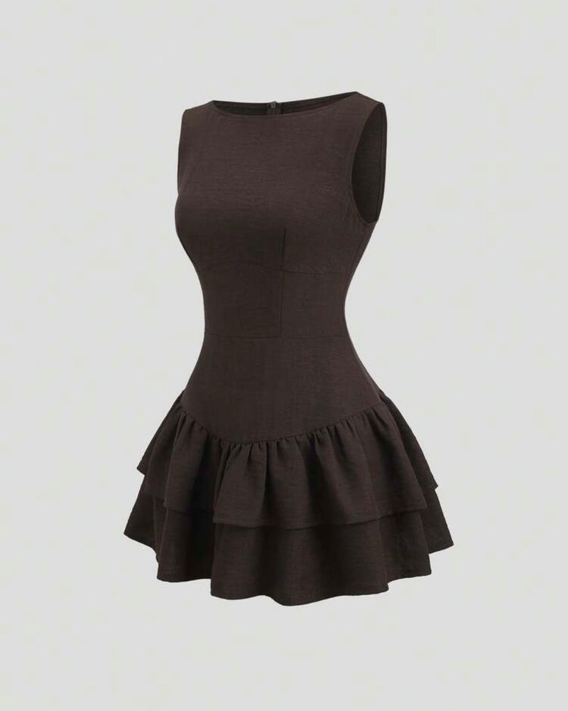 Vestido café