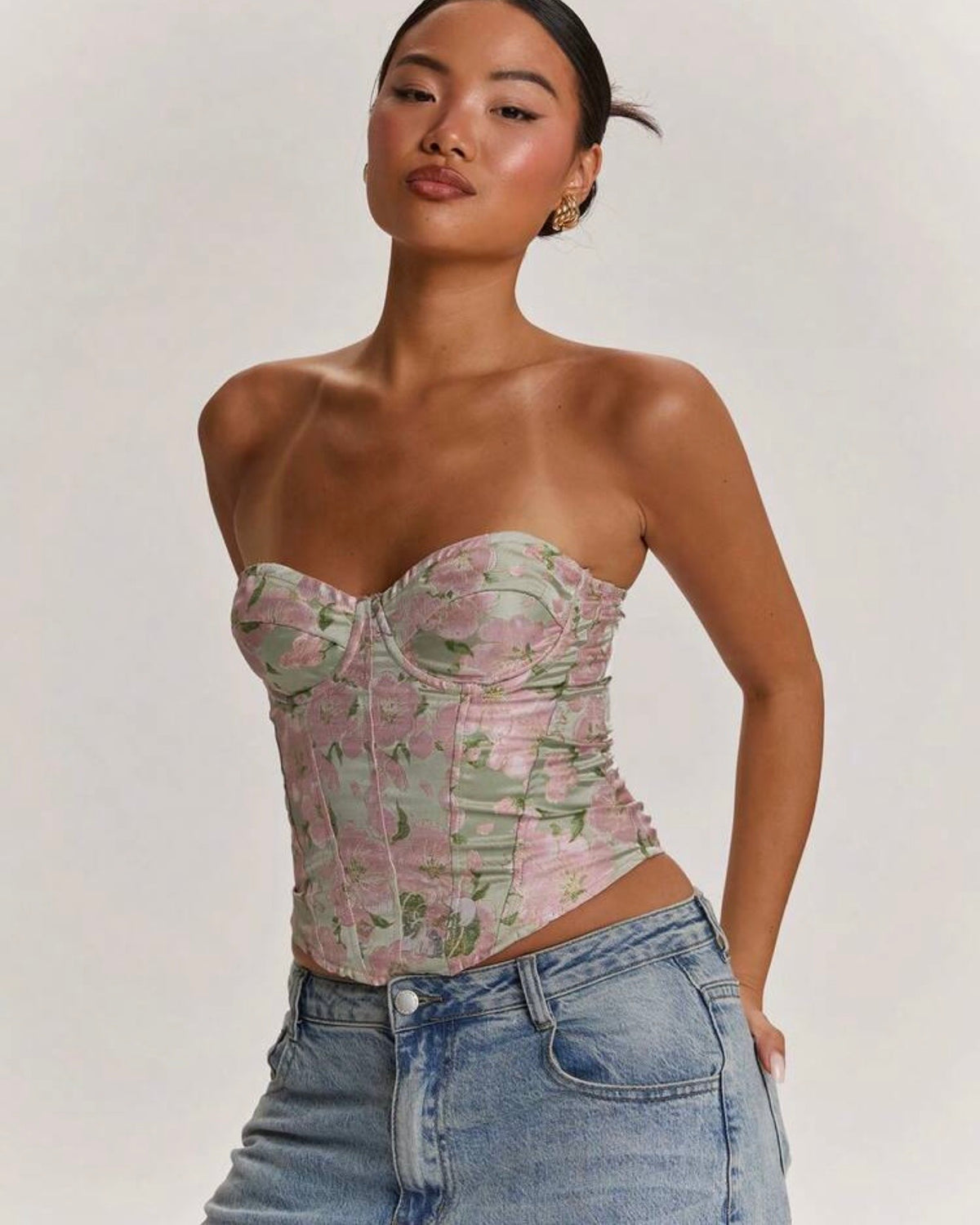 Corset bae floreado