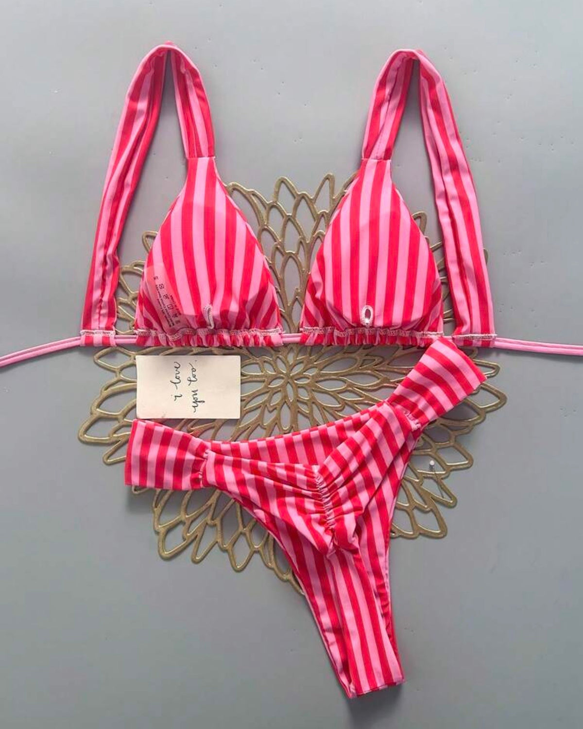 Traje de baño rayado
