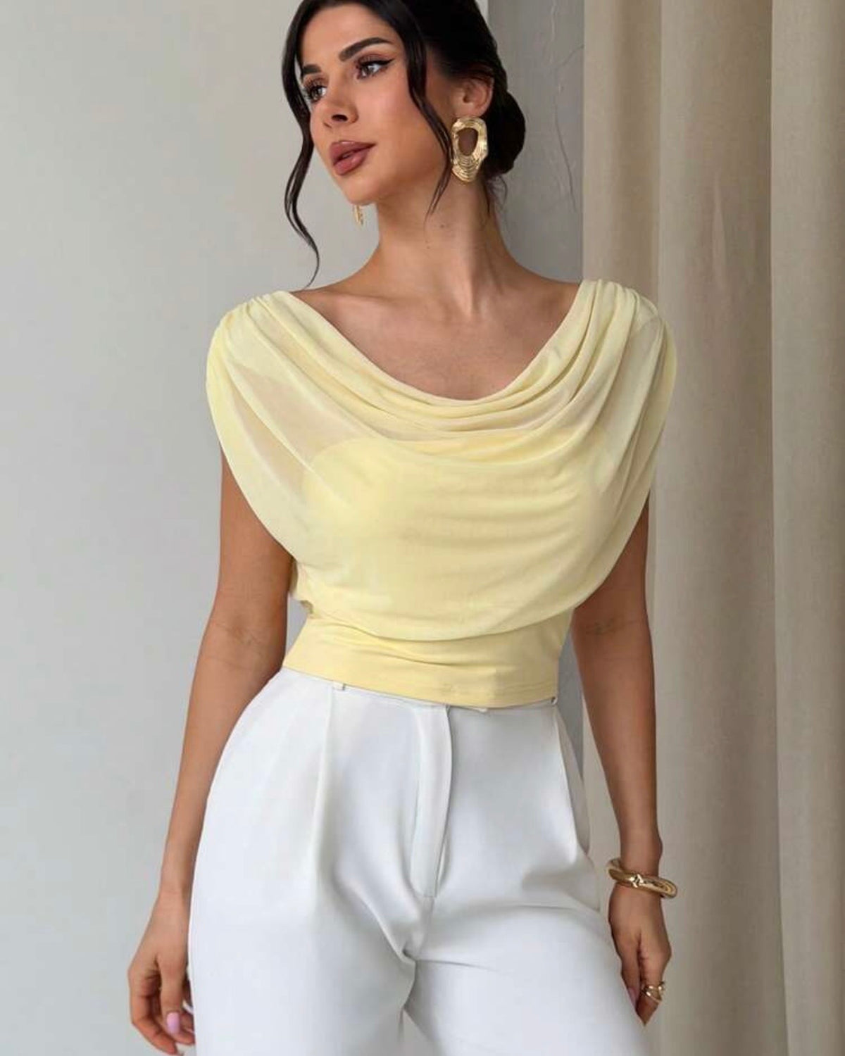 Blusa amarilla firerie