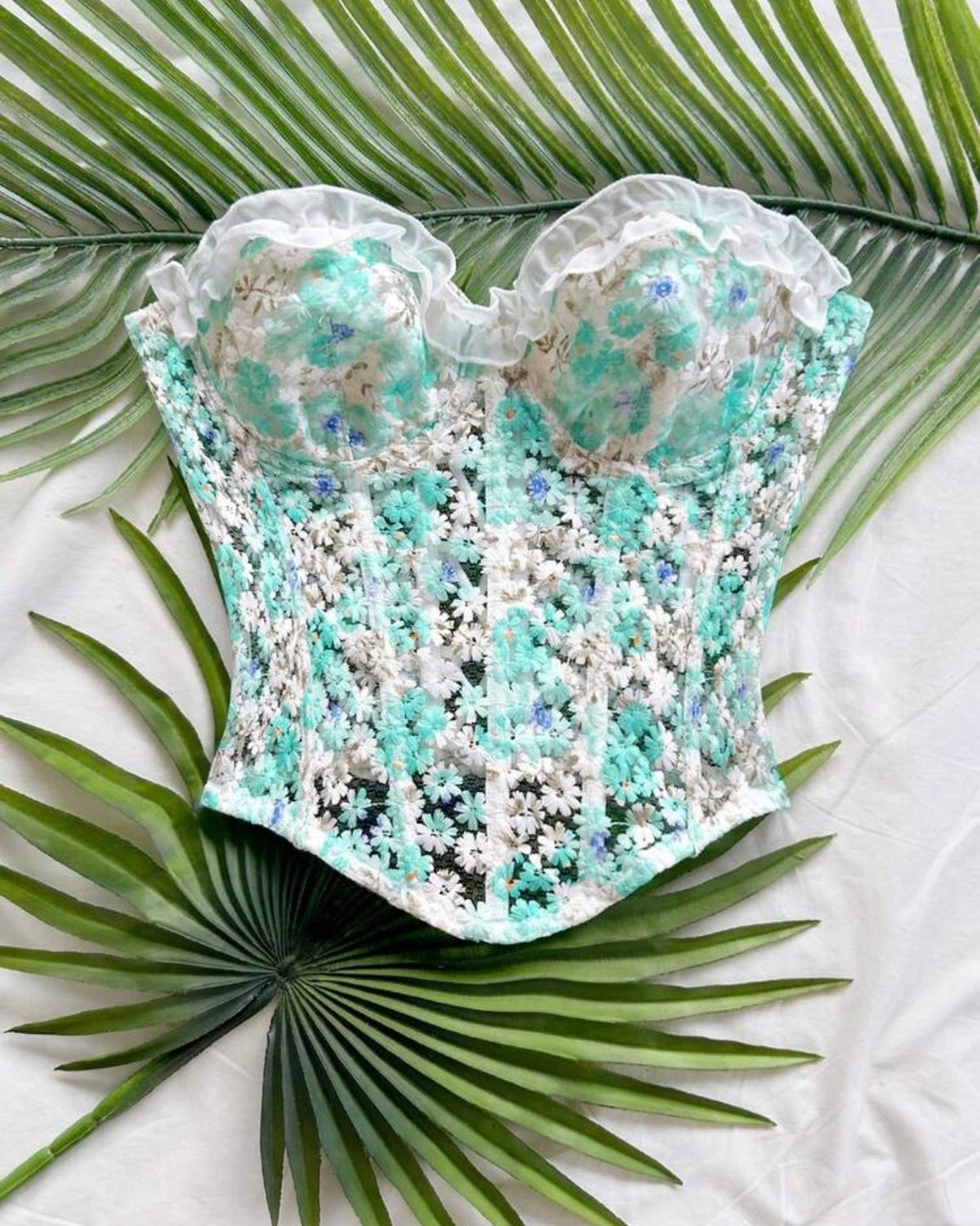 Corset verde menta