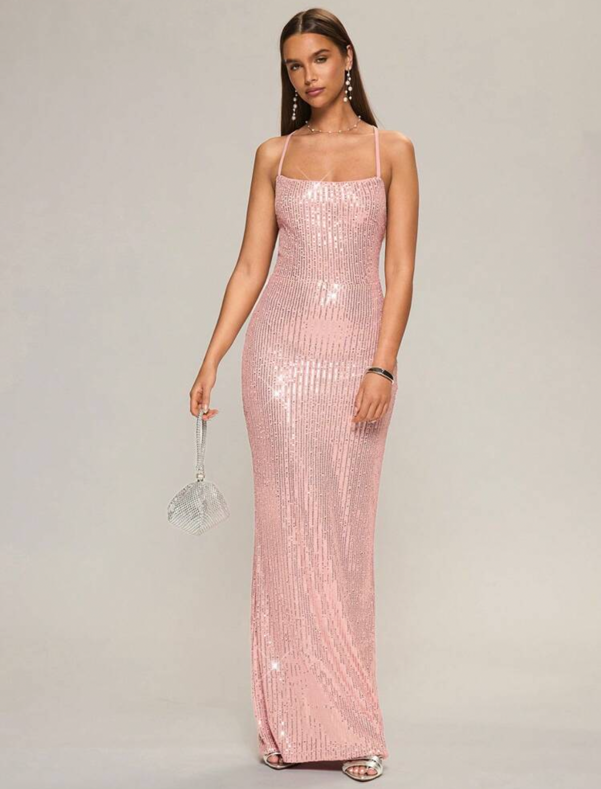 Vestido de Gala oro rosa