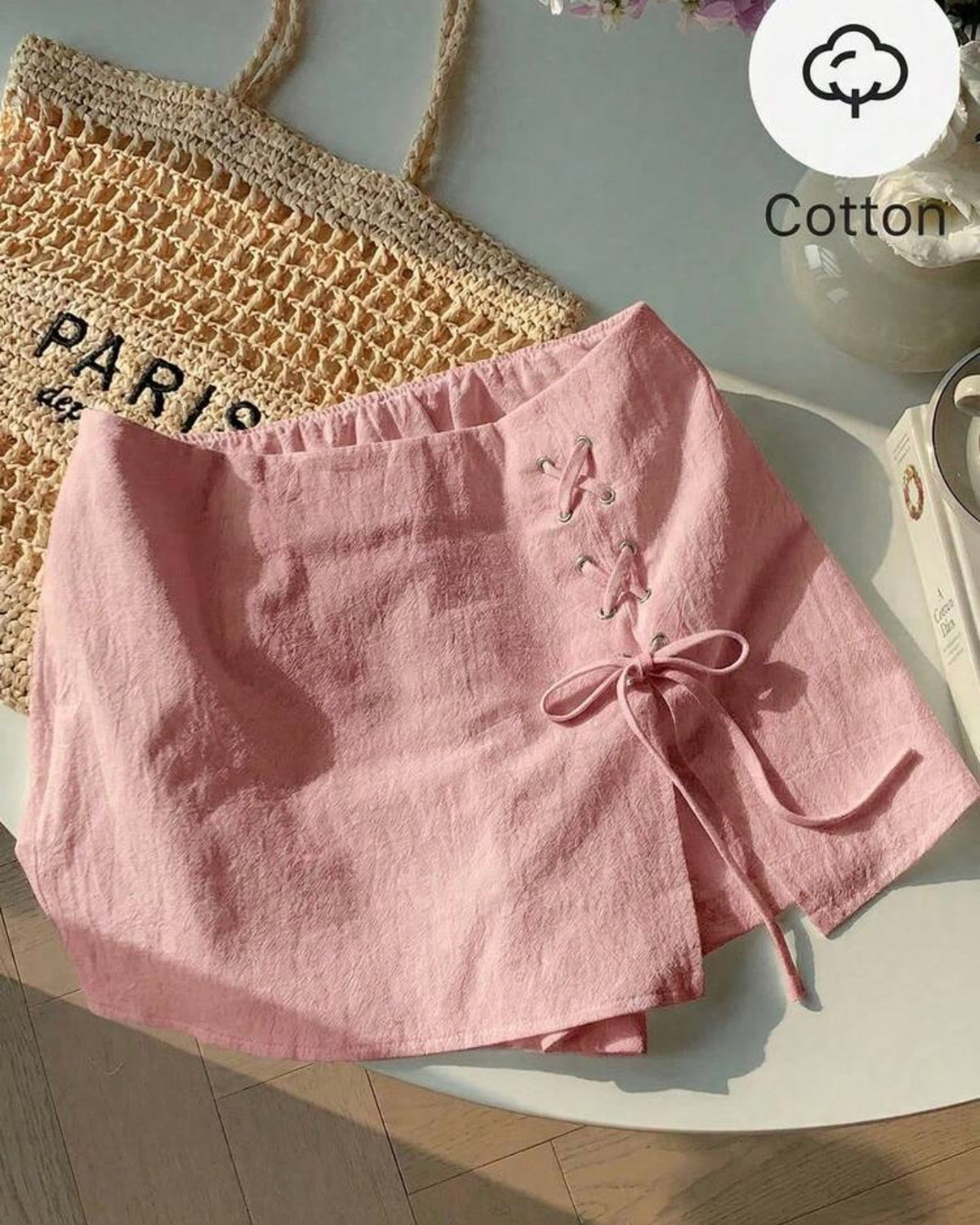 Short enagua rosa confort
