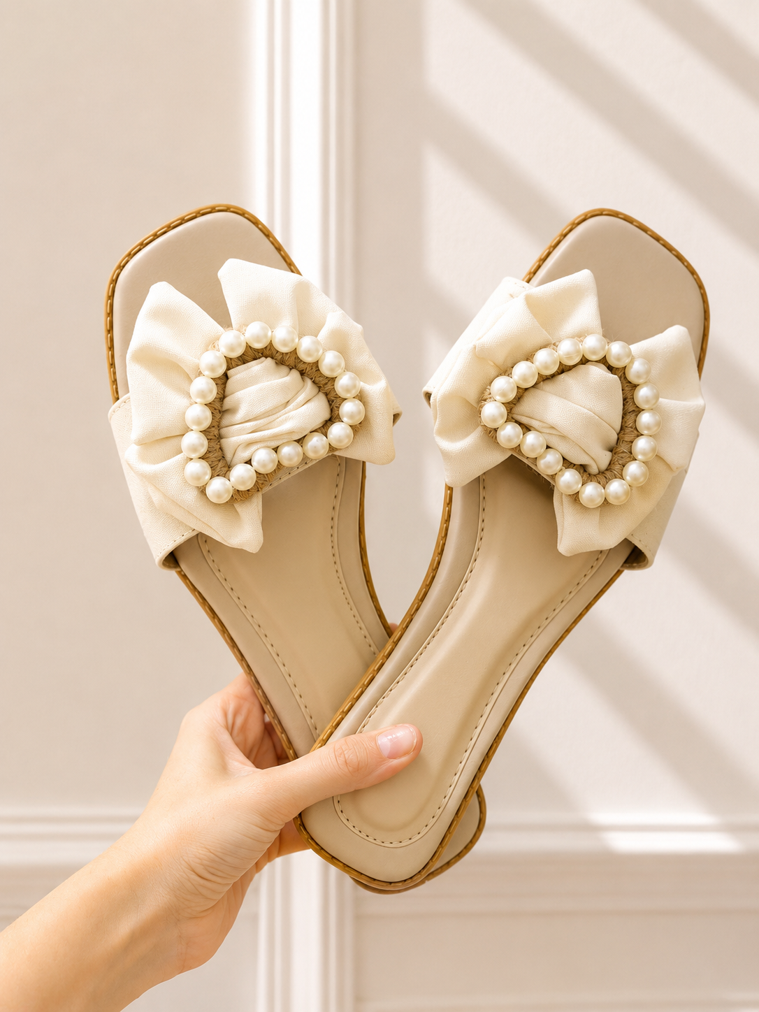 Sandalias nicaragüense beige con corazón
