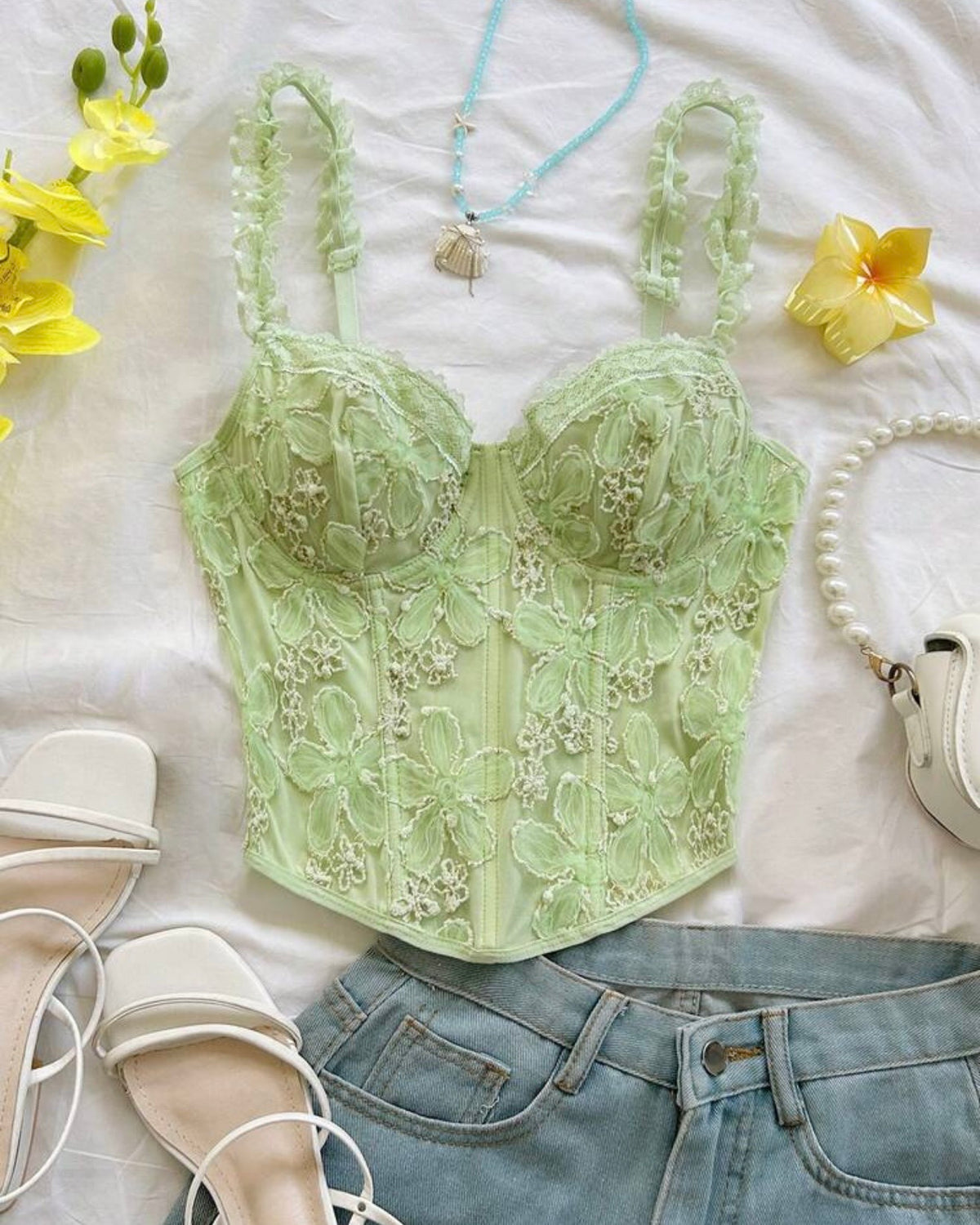 Crop top verde soleia