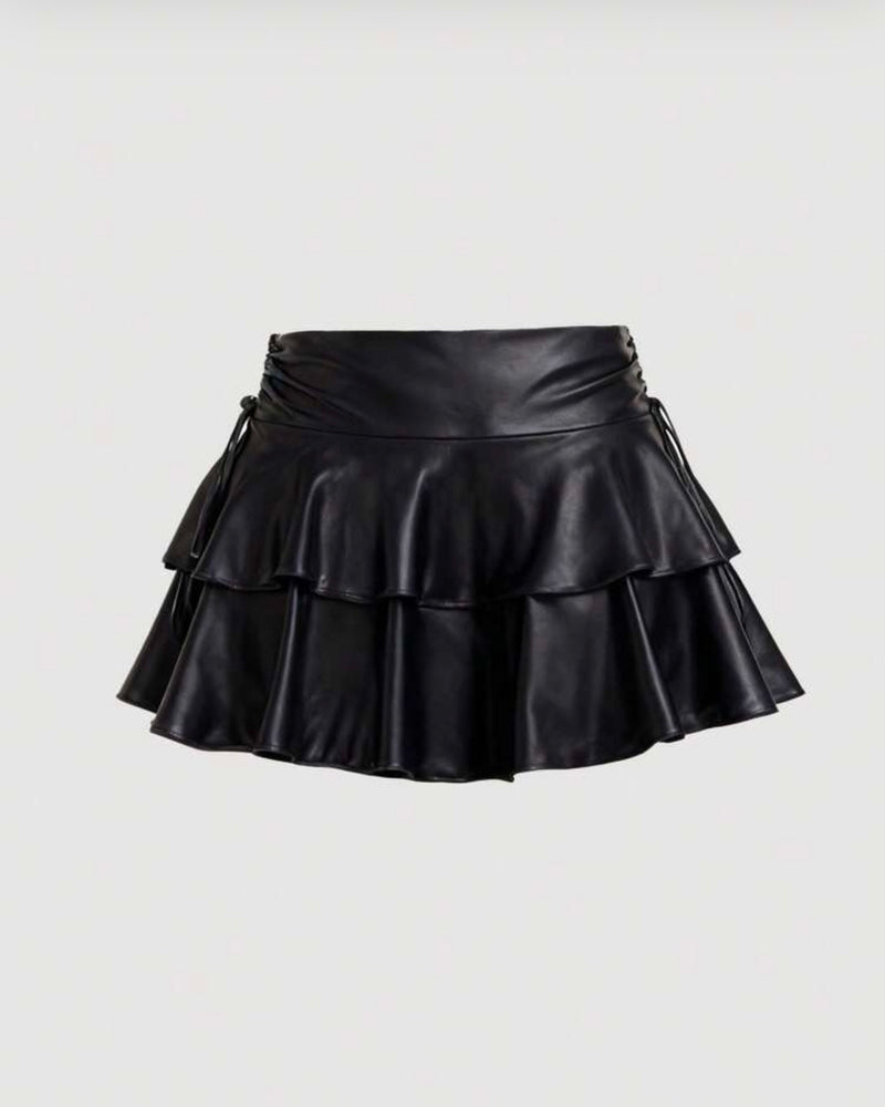 Falda de cuerina