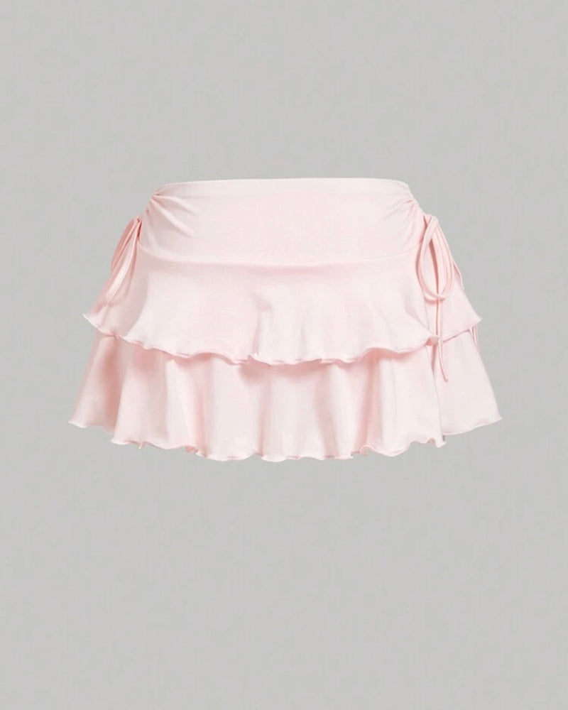 Falda rosa