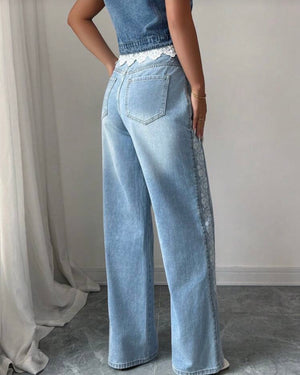 Jeans con encaje