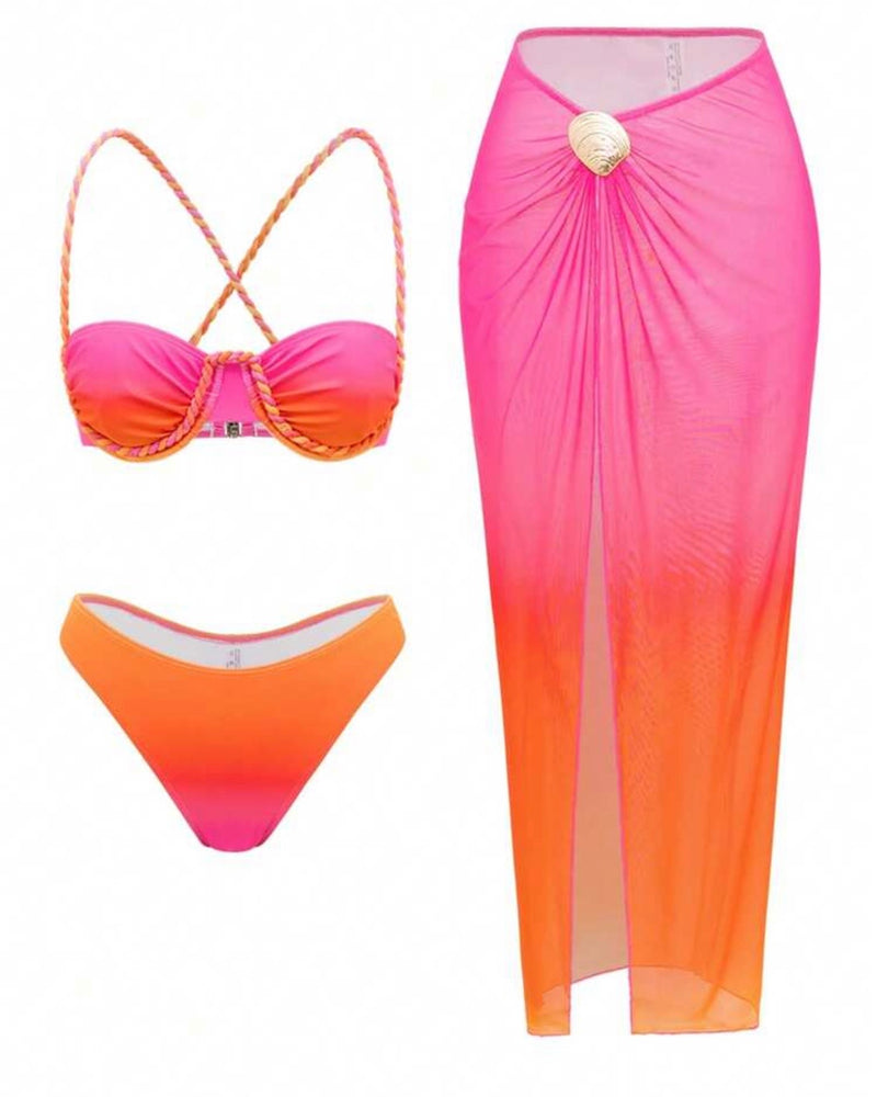 Conjunto de tres trajes de baño