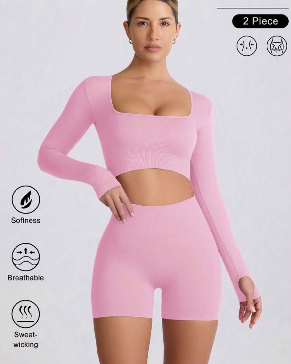 Conjunto deportivo rosa