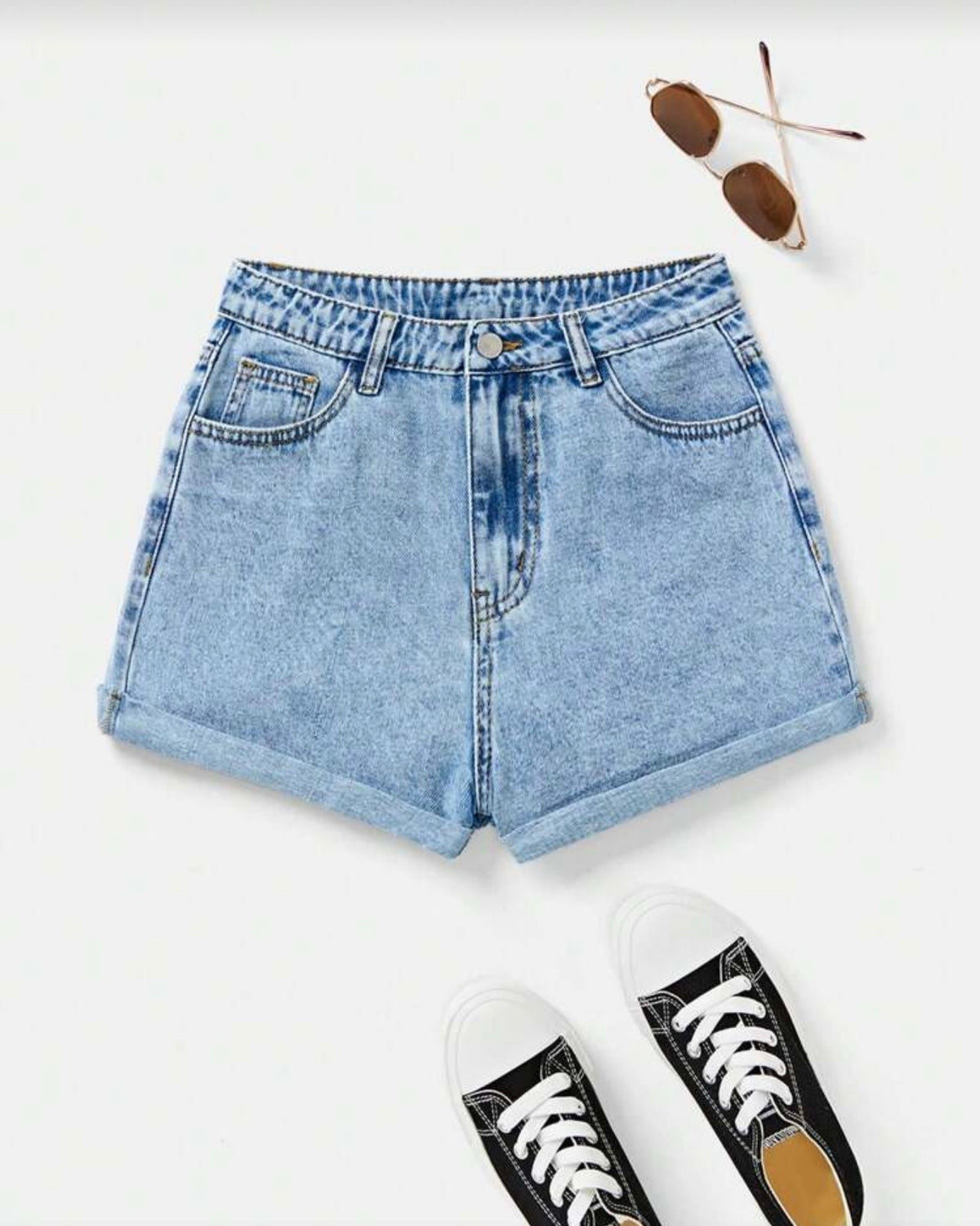 Short de mezclilla azul