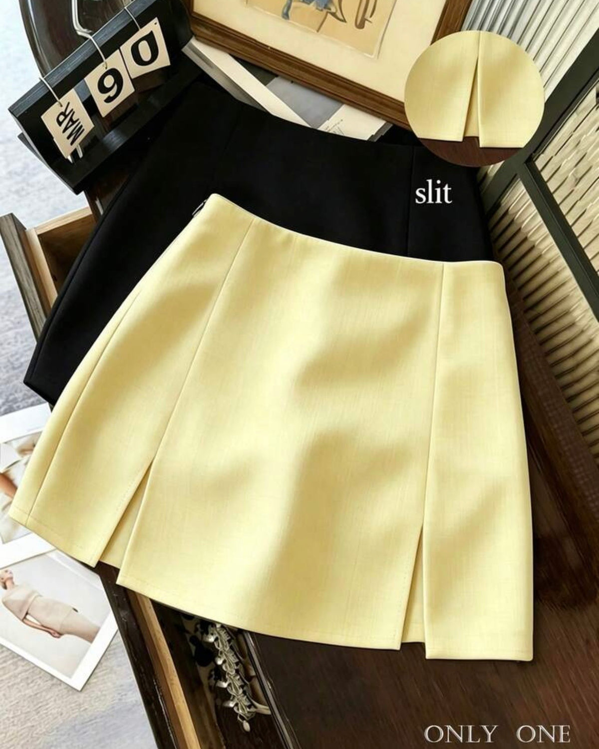 Short enagua francilia amarillo