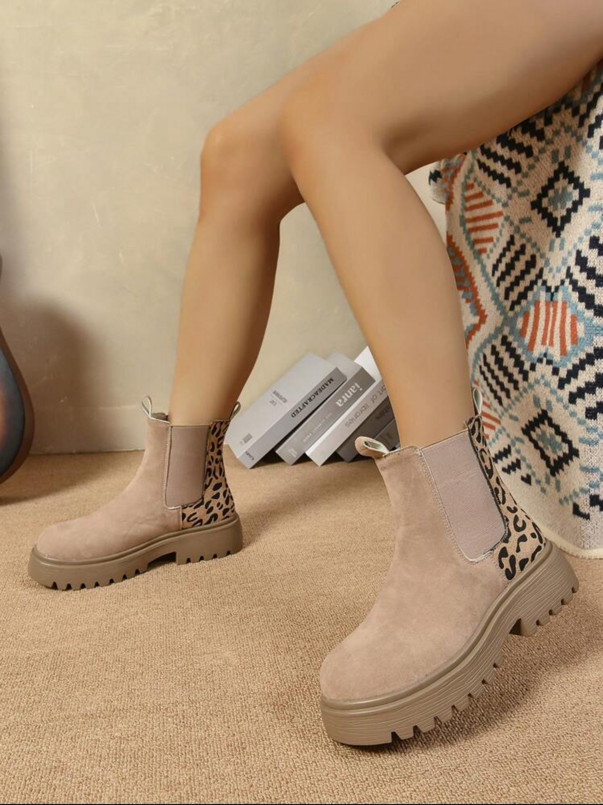 Botines beige