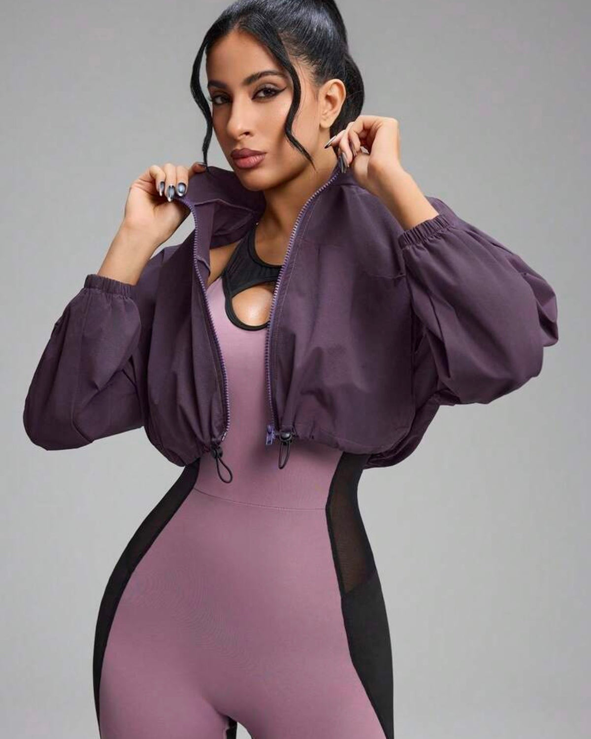 Chaqueta morada