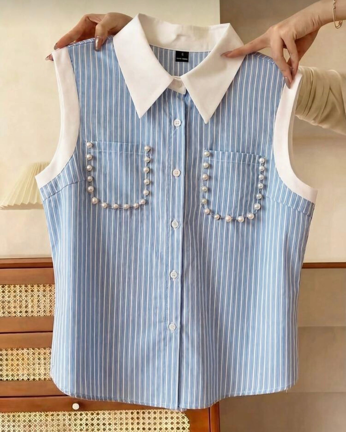 Camisa rayas azul
