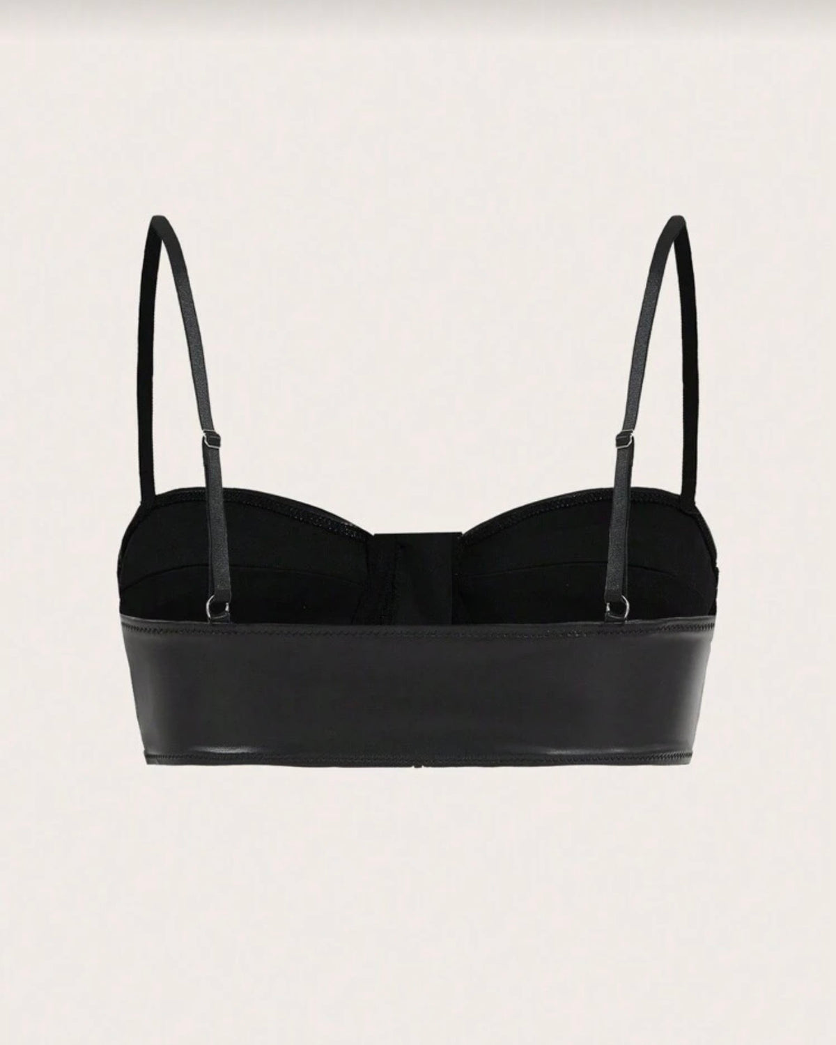 Crop top con cremallera