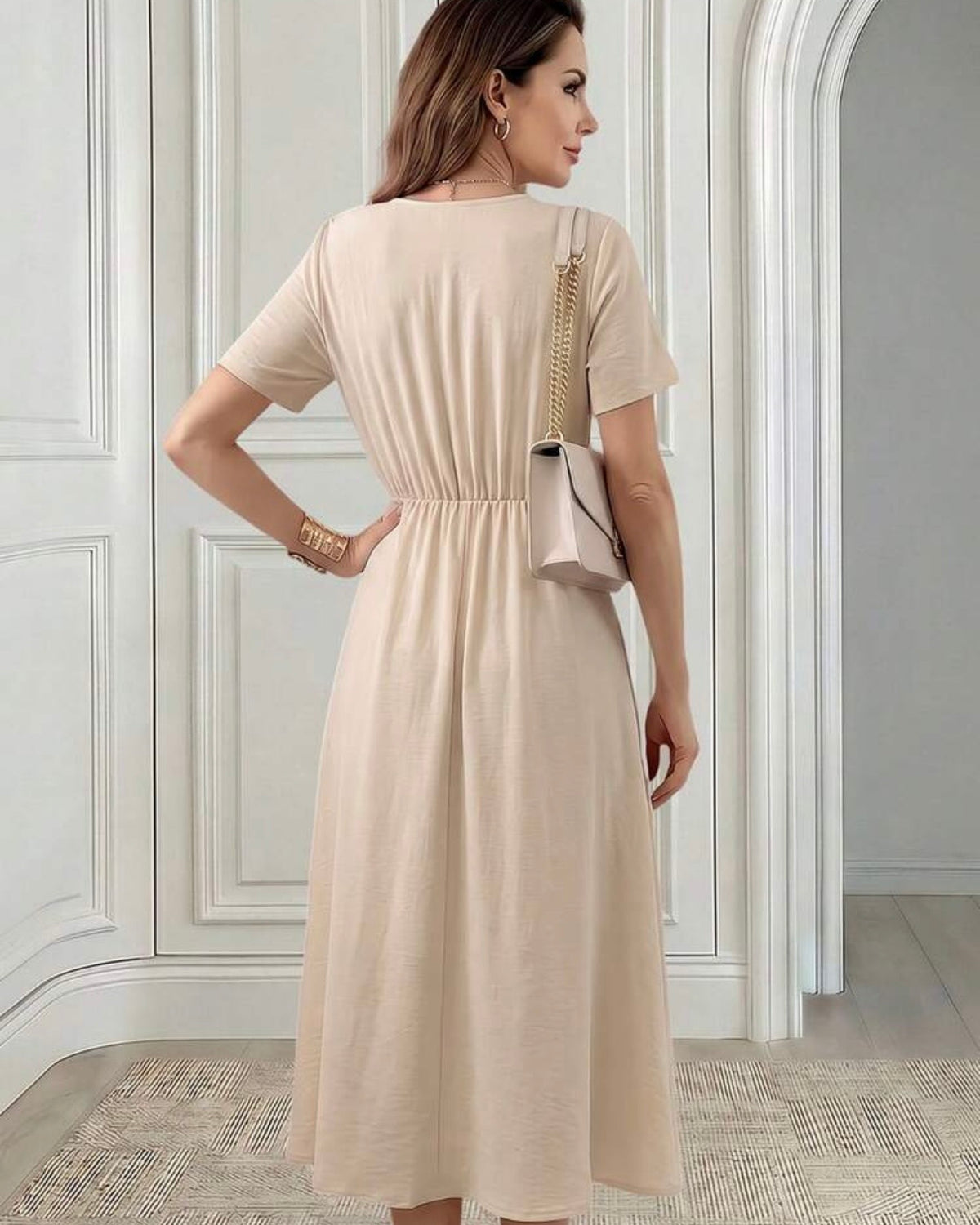 Vestido beige