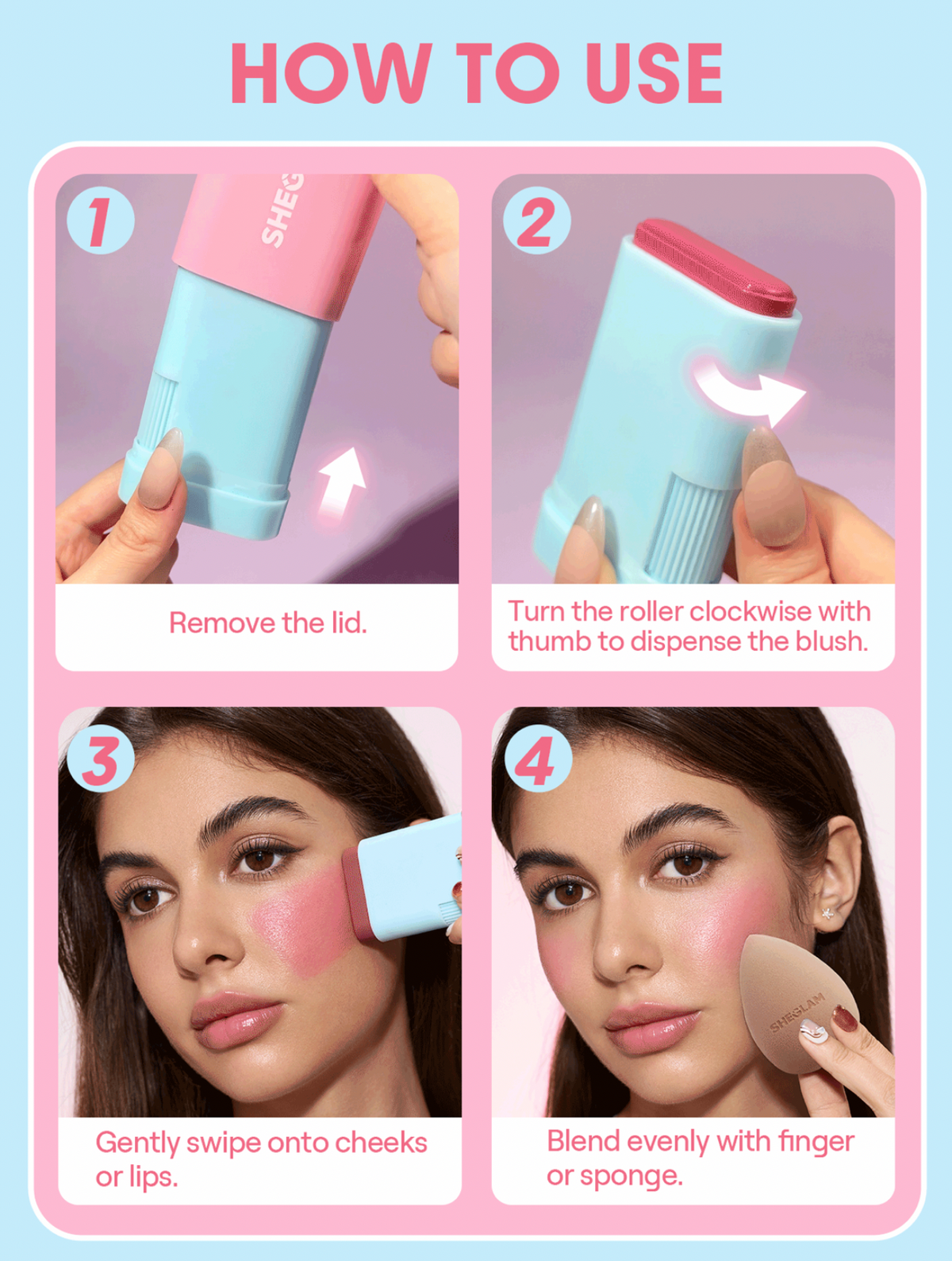Glass glow blush stick SHEGLAM