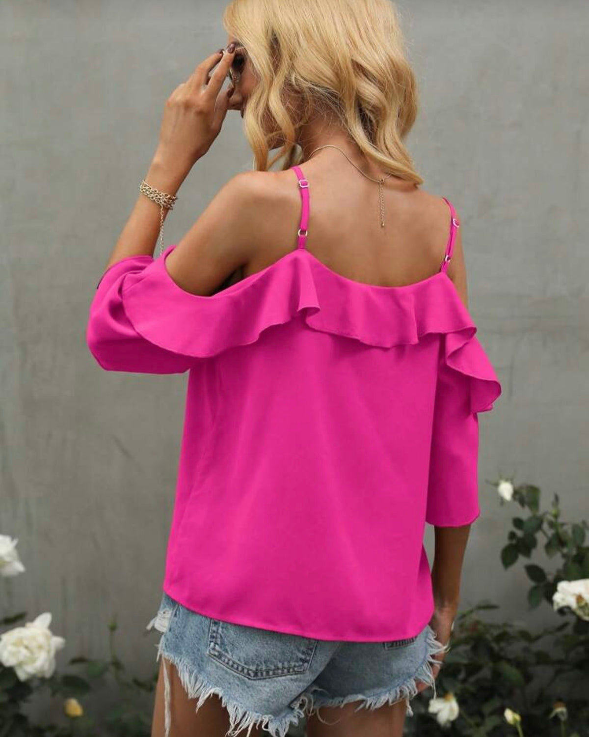 Blusa con vuelos