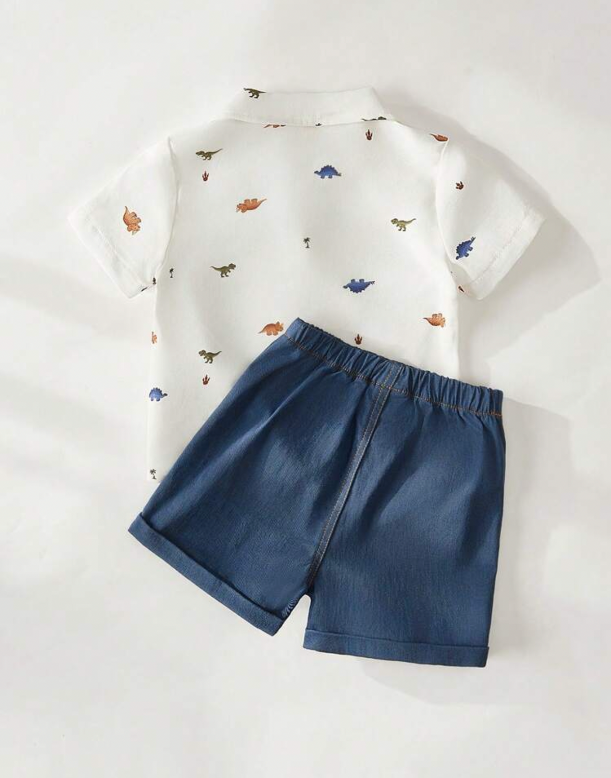 Conjunto azul de dinosaurios
