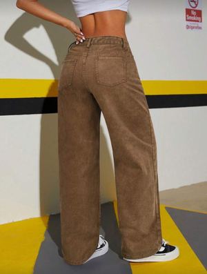 Jeans de mezclilla café