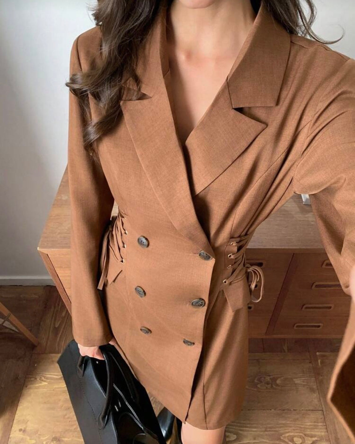 Vestido tipo Gabardina