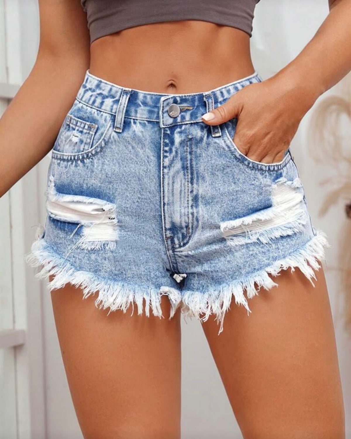 Short de mezclilla