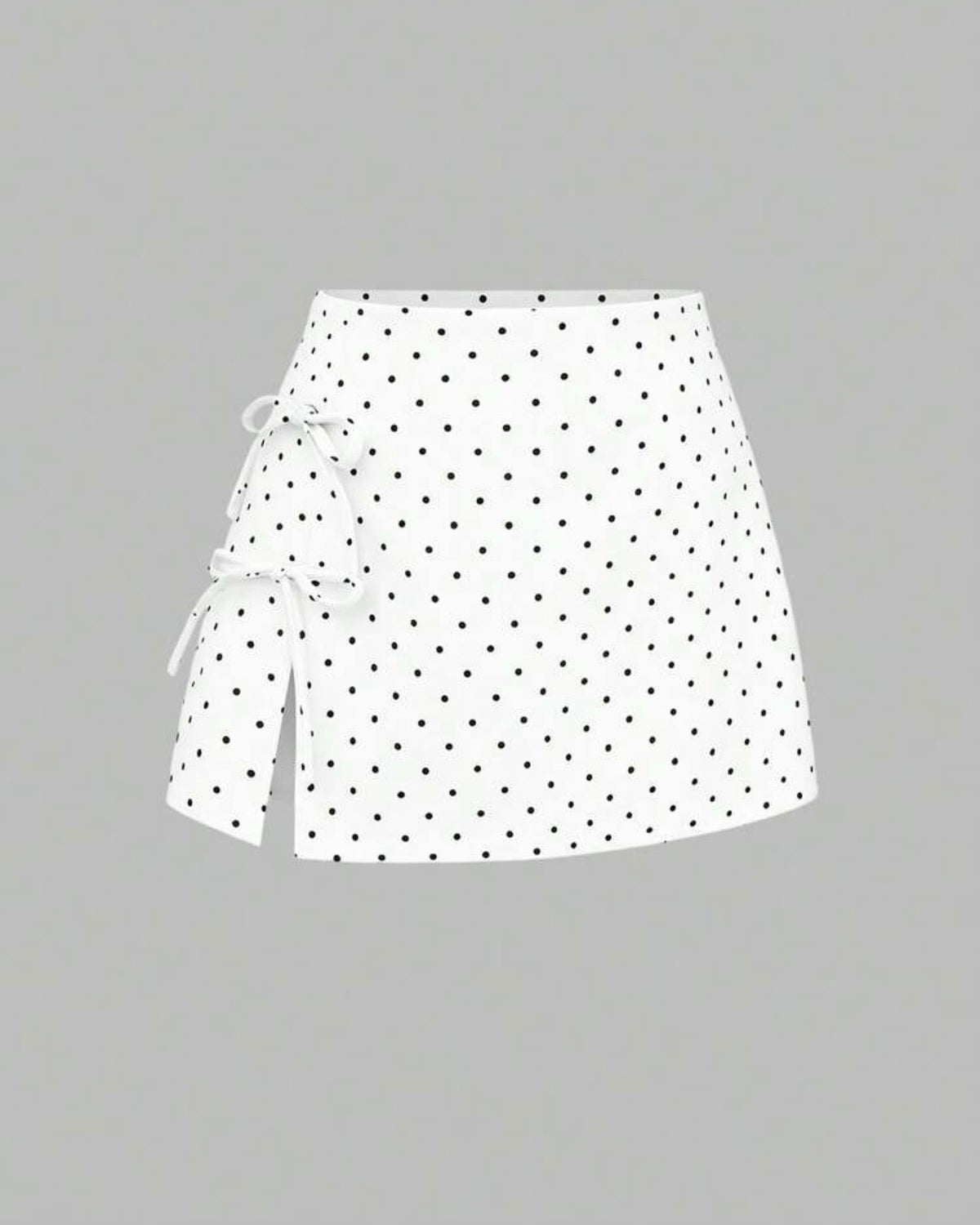 Short enagua blanca con puntos