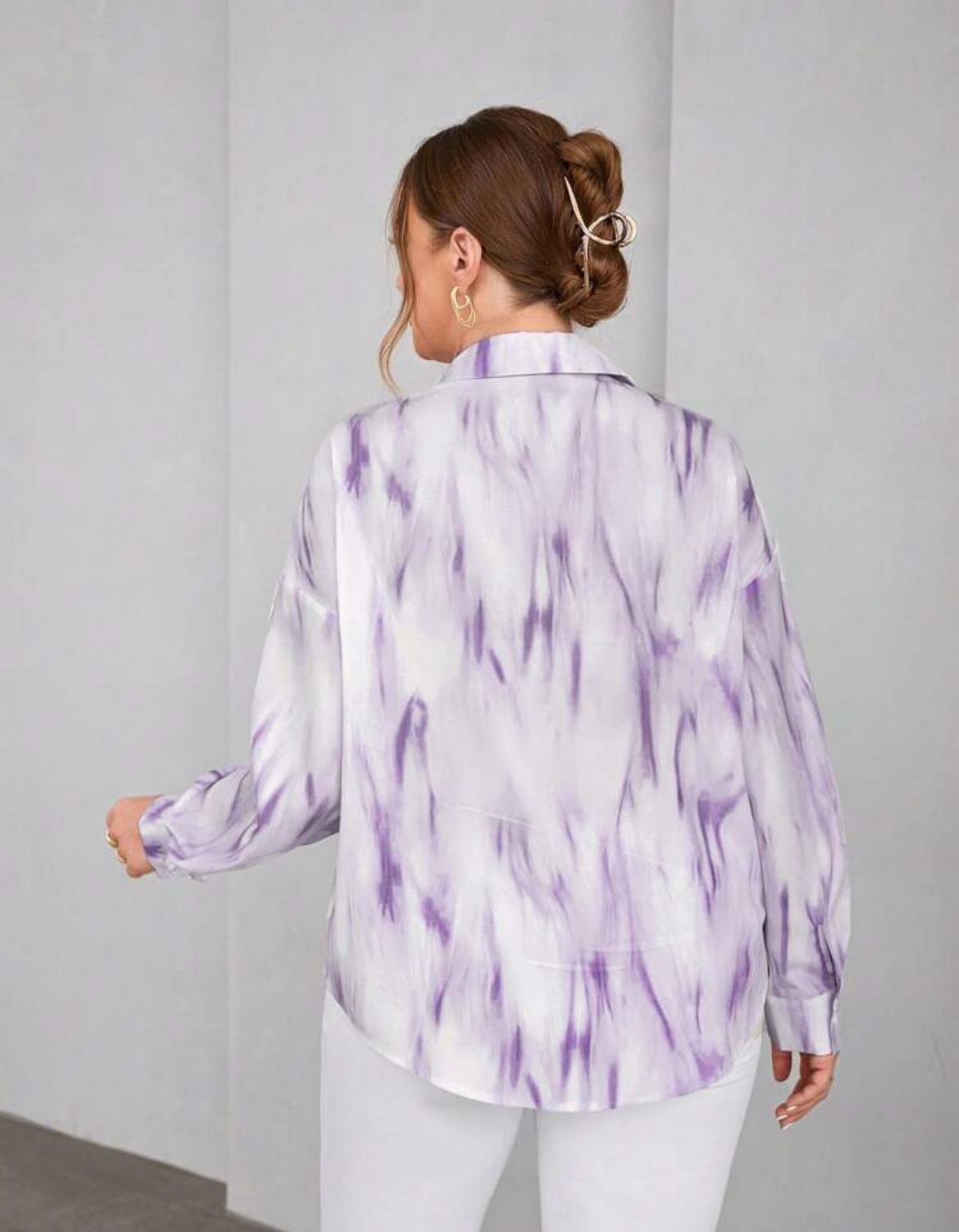 Camisa de botones curvy