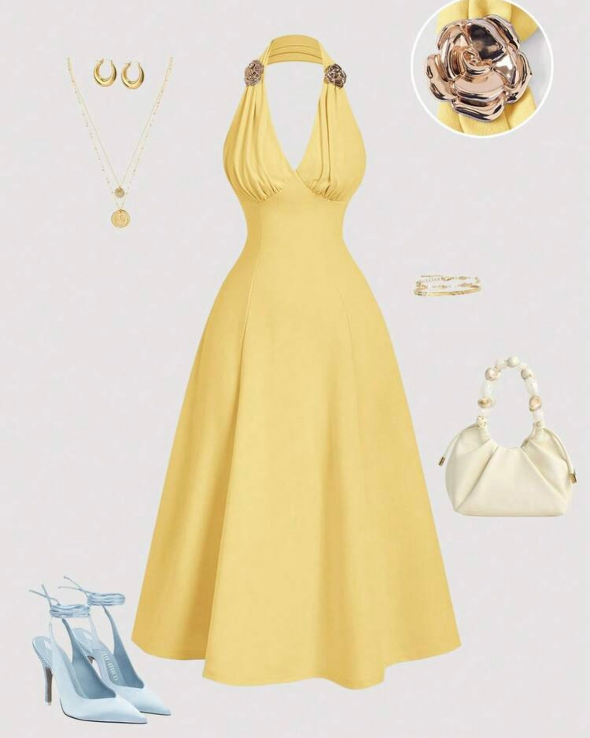 Vestido amarillo mud
