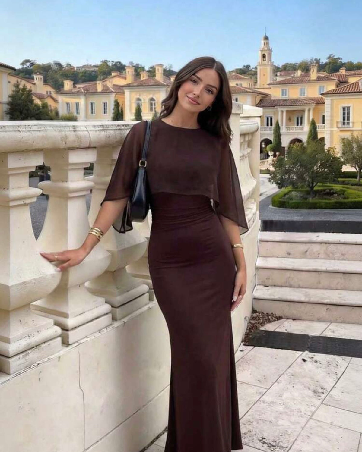 Vestido café