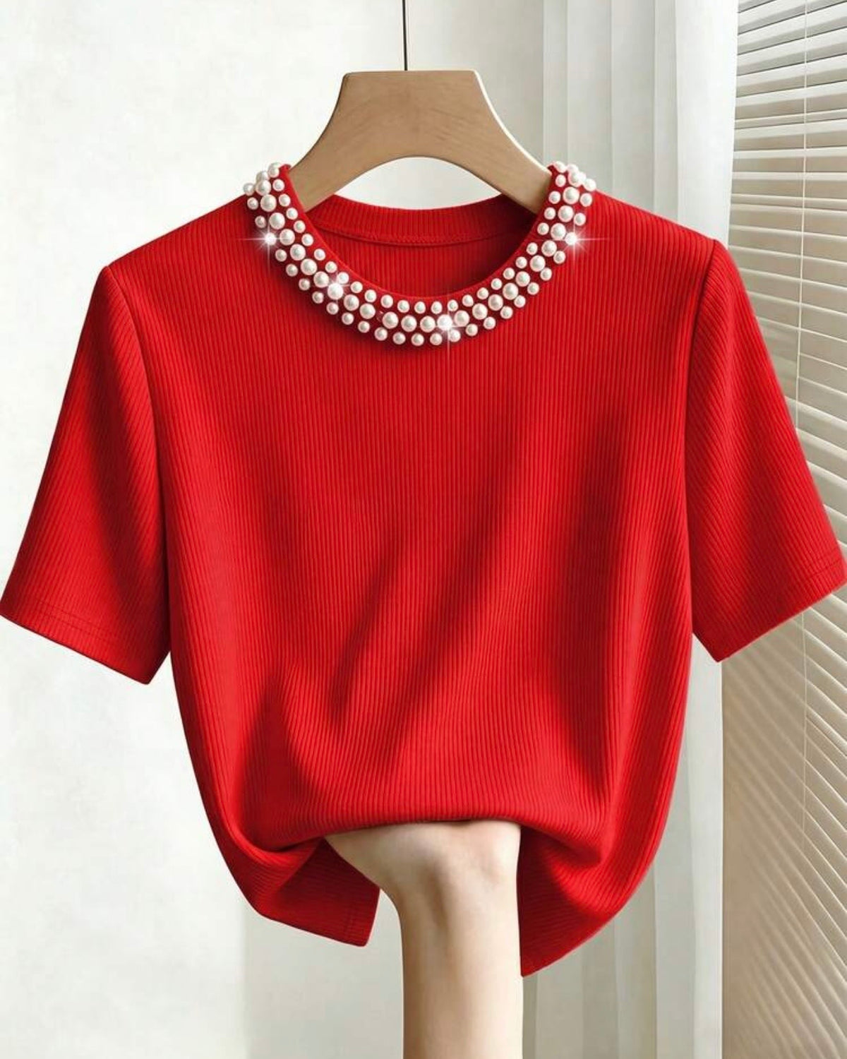Blusa roja francilia
