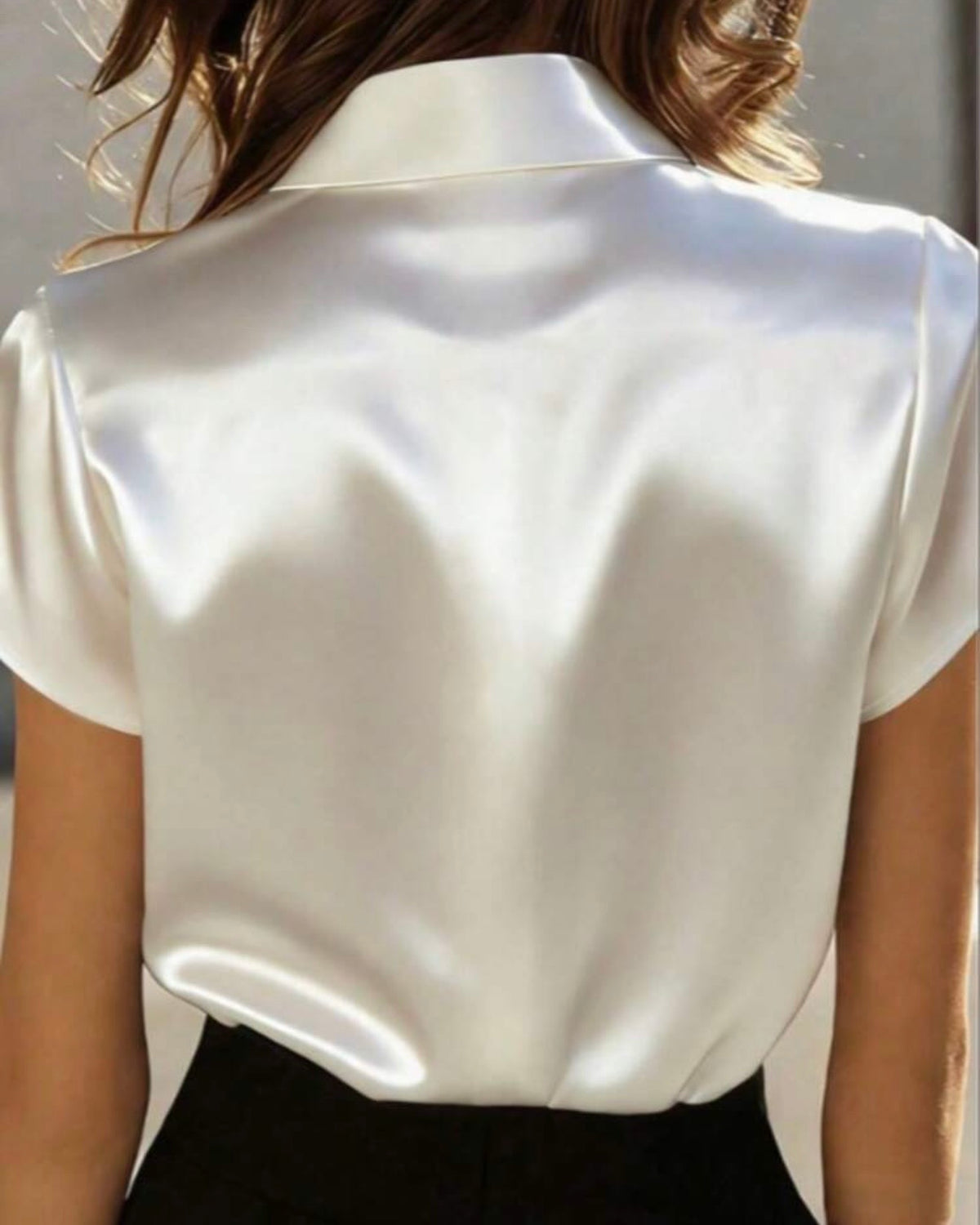 Blusa satinada
