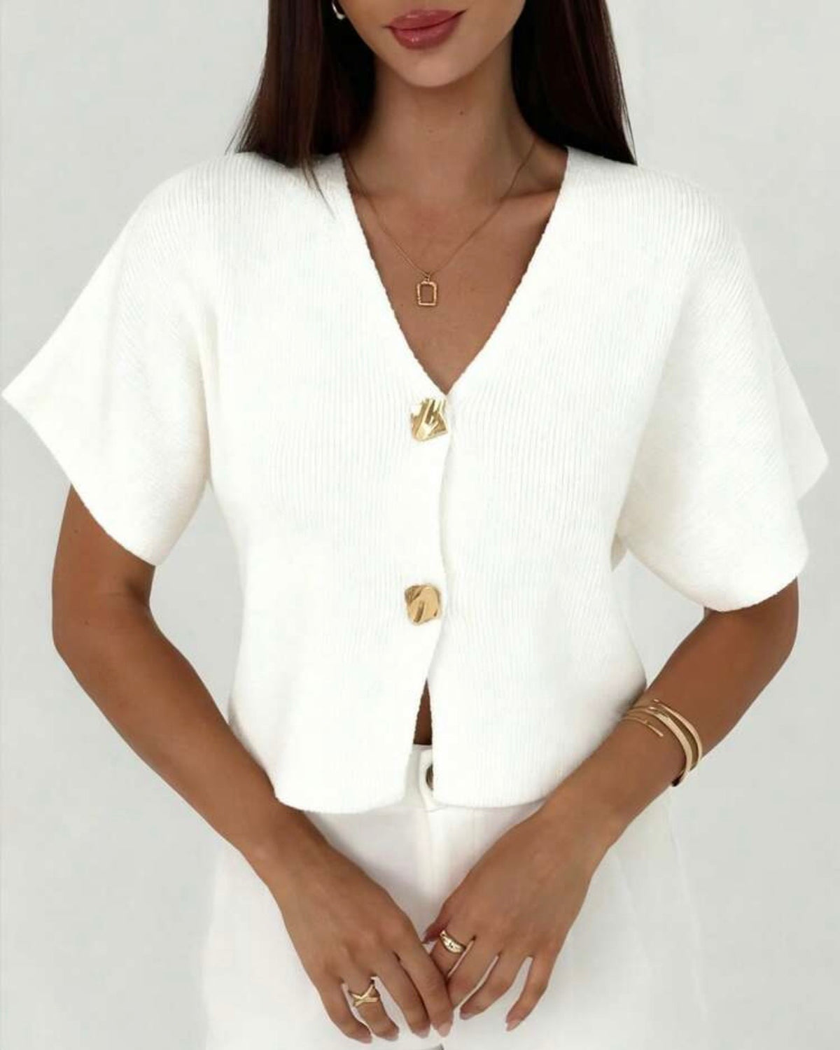 Cárdigan blanco