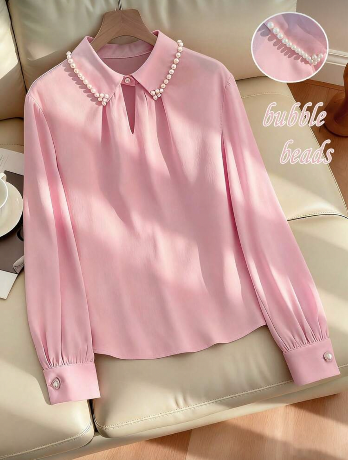 Blusa rosa elegante
